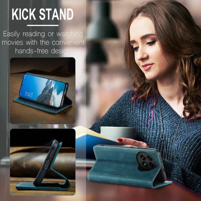 Caseme - CASEME 013 Wallet Case för OnePlus 13 i PU-läder - Blå