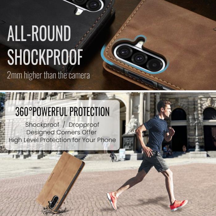 Caseme - CASEME 013 Plånboksfodral för Samsung Galaxy A17 5G/4G - Brun