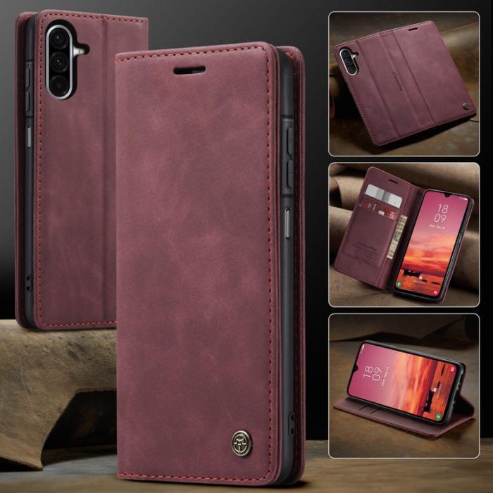 Caseme - CASEME 013 Plånboksfodral för Samsung Galaxy A17 5G/4G - Röd