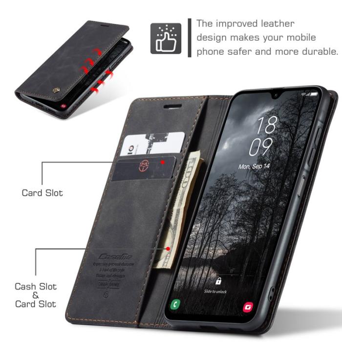 Caseme - CASEME 013 Plånboksfodral för Samsung Galaxy A17 5G/4G - Svart