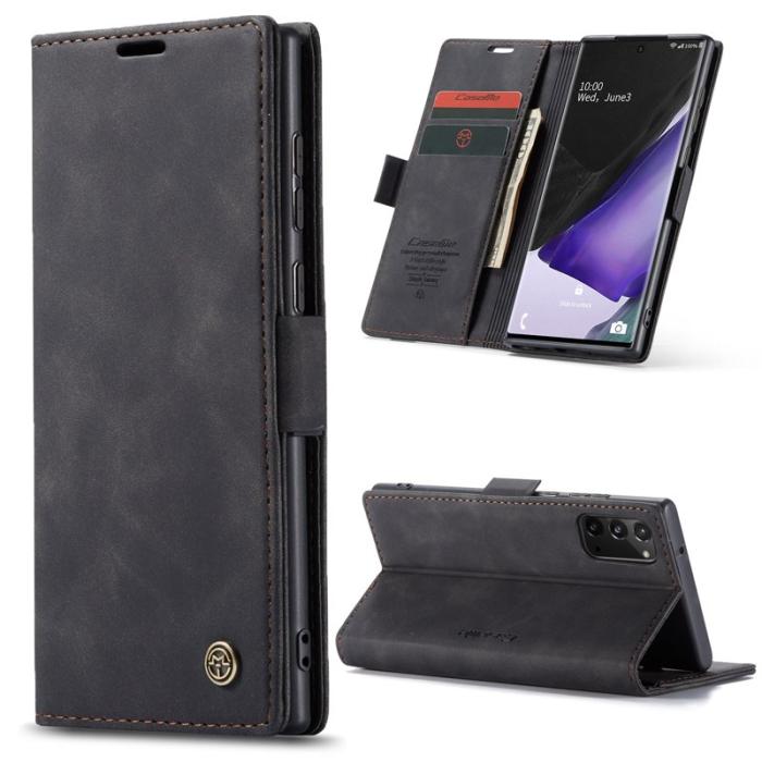 Caseme - CASEME 013 Wallet Case för Samsung Galaxy Note20 - Svart