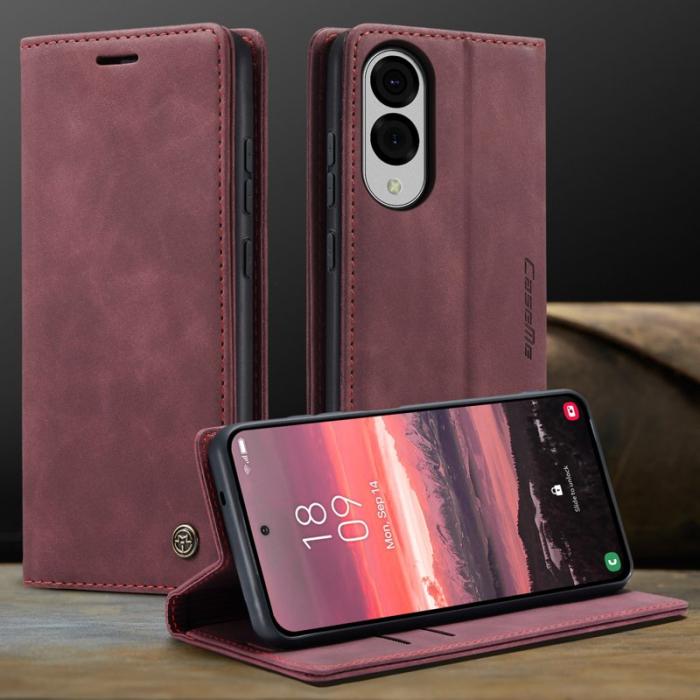 Caseme - CASEME 013 Wallet Case för Samsung Galaxy S25 Edge - Röd