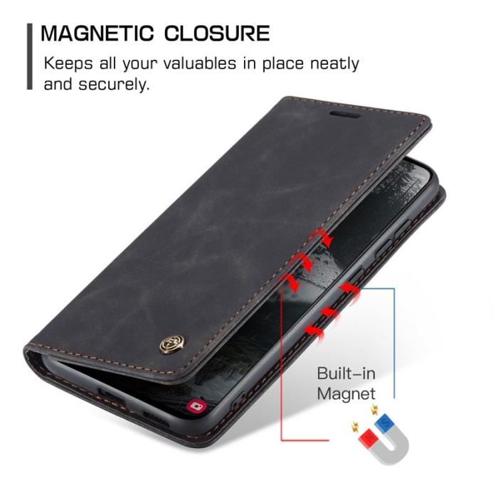 Caseme - CASEME 013 Wallet Case för Samsung Galaxy S25 Edge - Svart