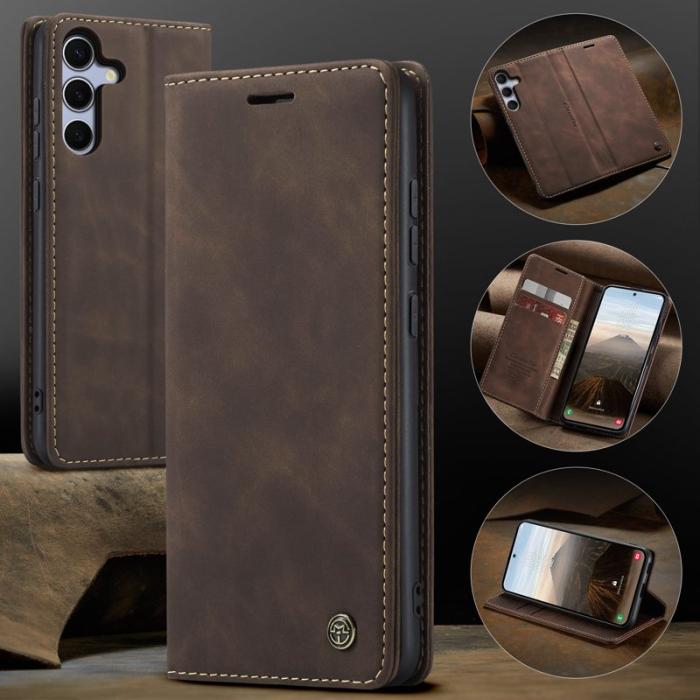 Caseme - CASEME 013 Wallet Case för Samsung Galaxy S25 FE - Kaffe