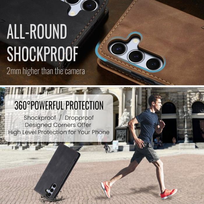 Caseme - CASEME 013 Wallet Case för Samsung Galaxy S25 FE - Svart