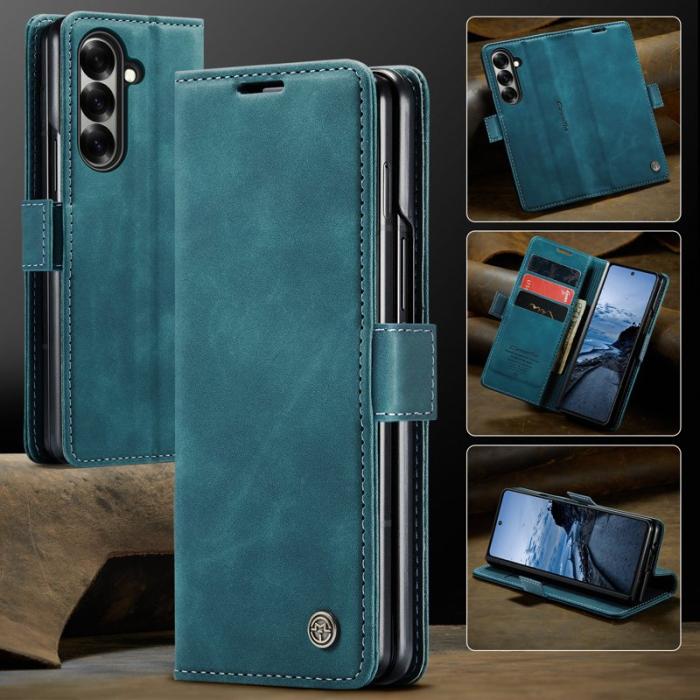 Caseme - CASEME 013 Wallet Case för Samsung Galaxy Z Fold7 5G - Blå