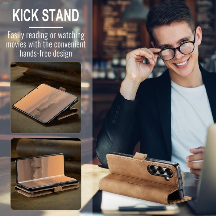 Caseme - CASEME 013 Wallet Case för Samsung Galaxy Z Fold7 5G - Brun
