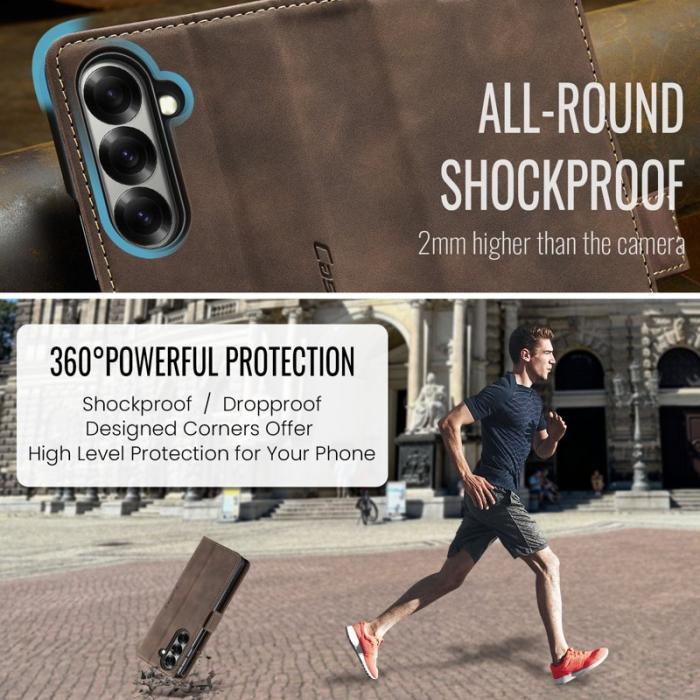 Caseme - CASEME 013 Wallet Case för Samsung Galaxy Z Fold7 5G - Kaffe