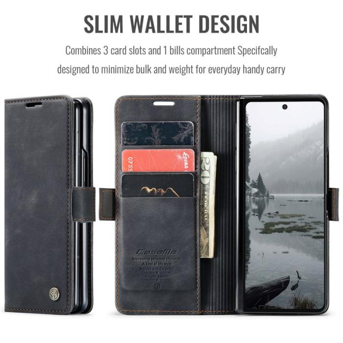 Caseme - CASEME 013 Wallet Case för Samsung Galaxy Z Fold7 5G - Svart