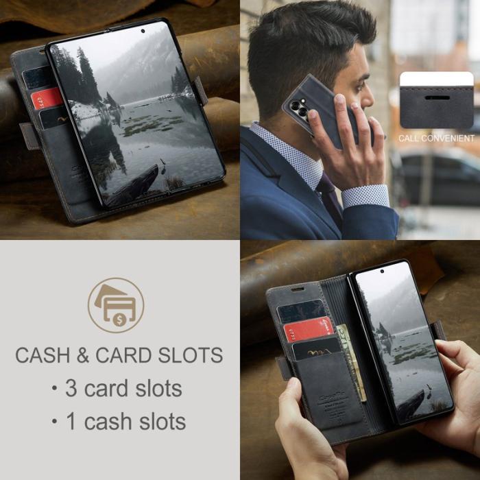 Caseme - CASEME 013 Wallet Case för Samsung Galaxy Z Fold7 5G - Svart