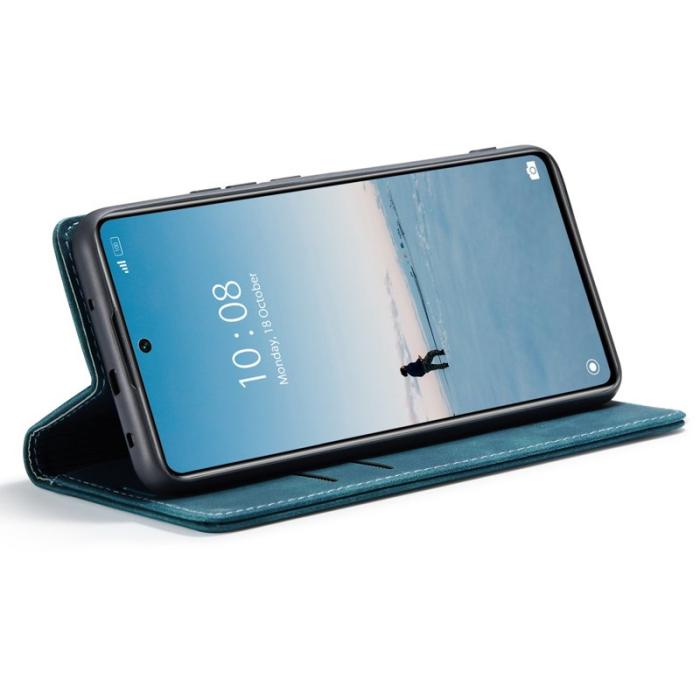 Caseme - CASEME 013 Wallet Case för Xiaomi 12 Lite 5G PU Läder Blå