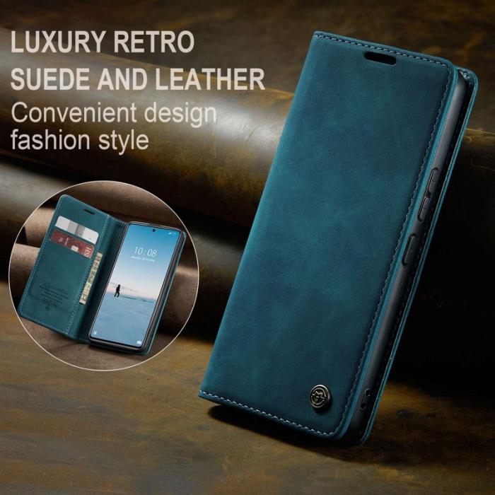 Caseme - CASEME 013 Wallet Case för Xiaomi 12 Lite 5G PU Läder Blå