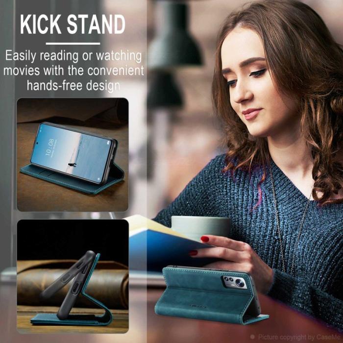 Caseme - CASEME 013 Wallet Case för Xiaomi 12 Lite 5G PU Läder Blå