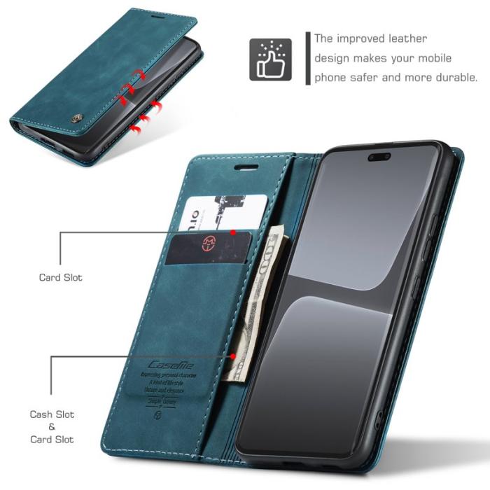 Caseme - CASEME 013 Wallet Case för Xiaomi 13 Lite 5G - Blå