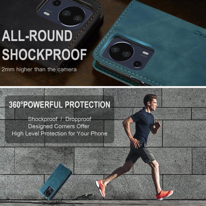 Caseme - CASEME 013 Wallet Case för Xiaomi 13 Lite 5G - Blå