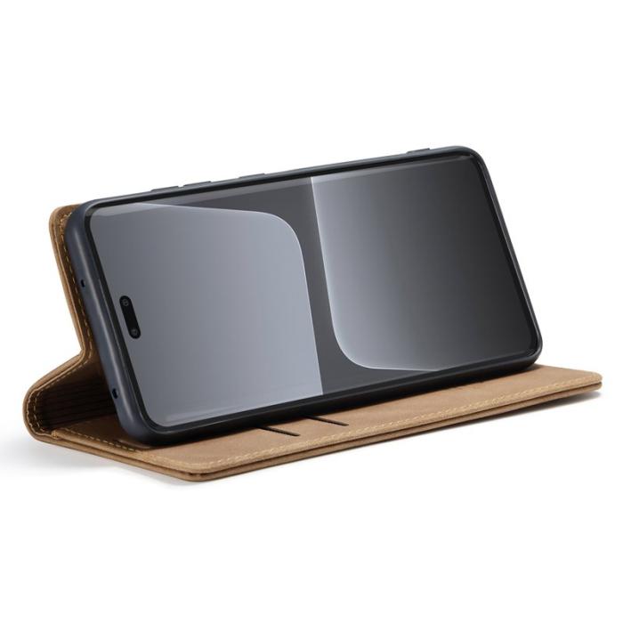 Caseme - CASEME 013 Wallet Case för Xiaomi 13 Lite - Läder - Brun