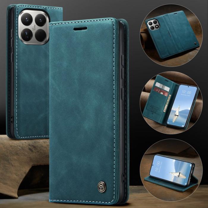 Caseme - CASEME 013 Wallet Case för Xiaomi 15T Pro i PU-läder - Blå
