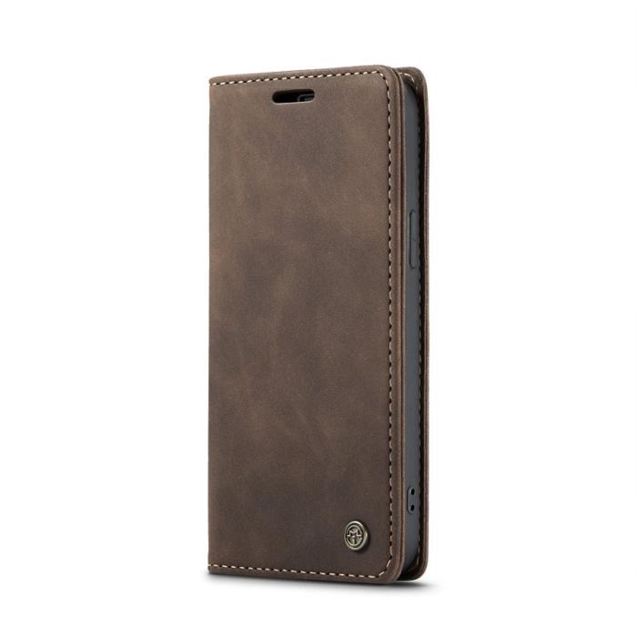 Caseme - CASEME 013 Wallet Case iPhone 16e PU Läder Fodral - Kaffe