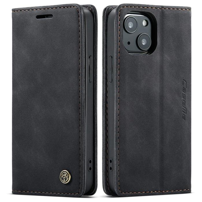 Caseme - CASEME 013 Wallet Fodral i PU Läder för iPhone 13 - Svart