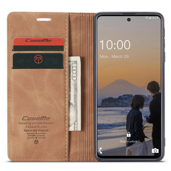 Caseme - CASEME 013 Wallet Skal för Samsung Galaxy A33 5G - Brun