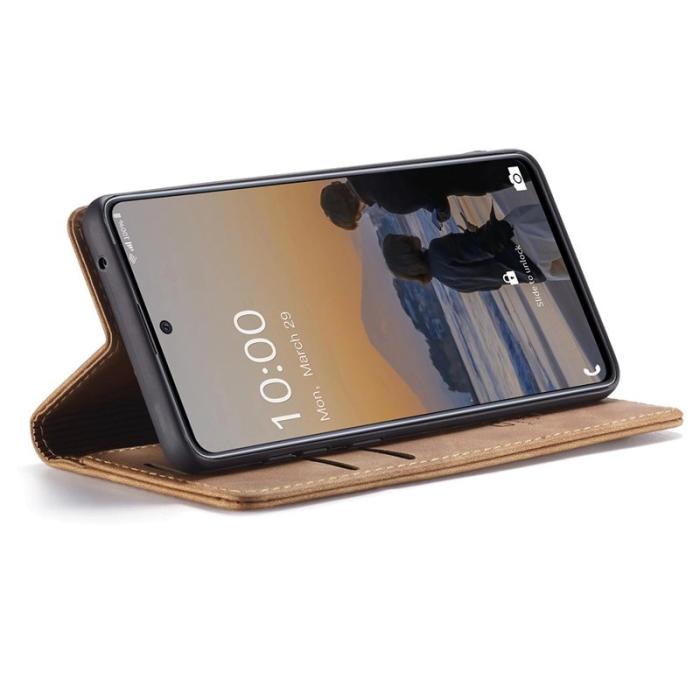 Caseme - CASEME 013 Wallet Skal för Samsung Galaxy A33 5G - Brun