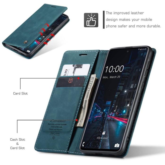 Caseme - CASEME 013 Wallet Skal för Samsung Galaxy A33 5G - Grön