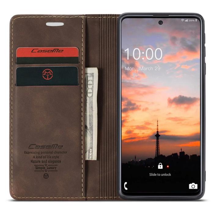 Caseme - CASEME 013 Wallet Skal för Samsung Galaxy A33 5G - Kaffe