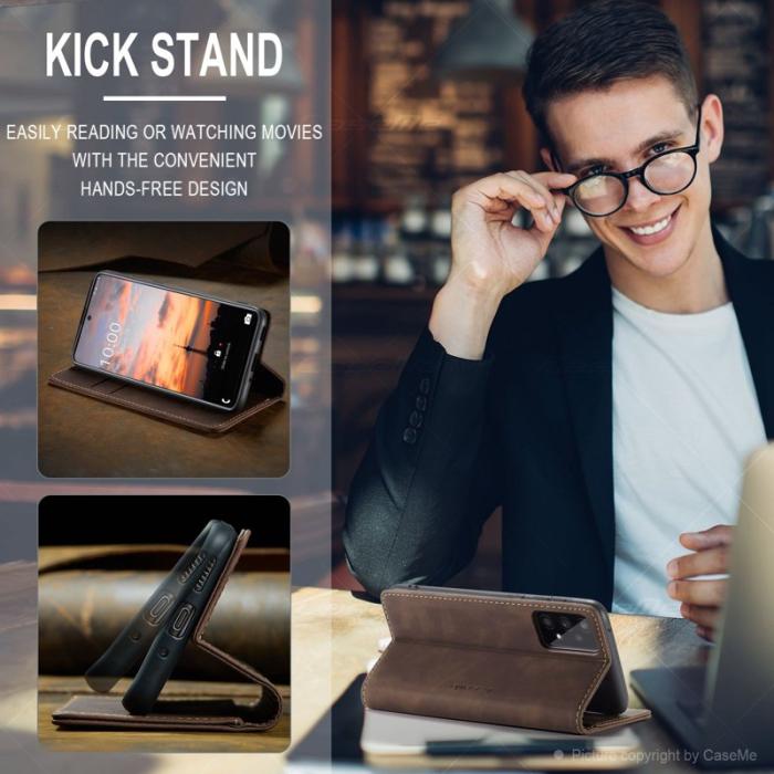 Caseme - CASEME 013 Wallet Skal för Samsung Galaxy A33 5G - Kaffe