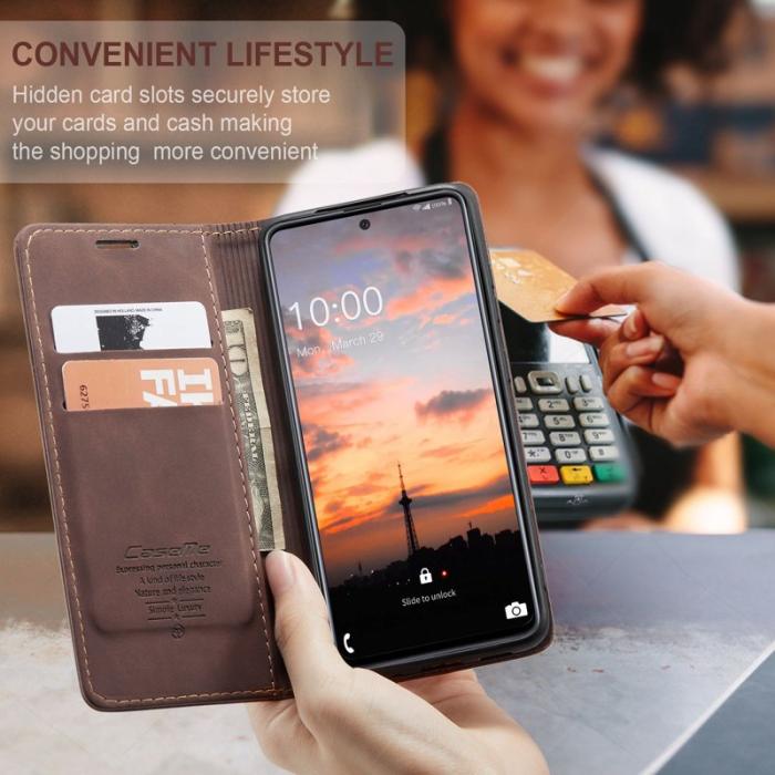 Caseme - CASEME 013 Wallet Skal för Samsung Galaxy A33 5G - Kaffe