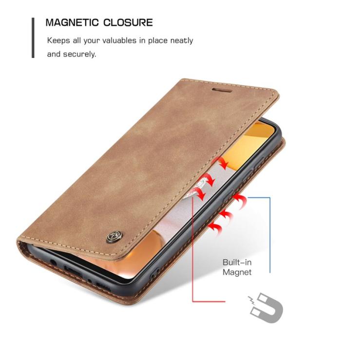 Caseme - CASEME 013 Wallet Skal i Läder för Samsung Galaxy S21+ 5G - Brun