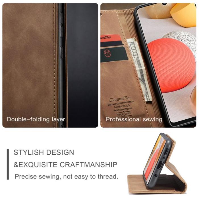 Caseme - CASEME 013 Wallet Skal i Läder för Samsung Galaxy S21+ 5G - Brun