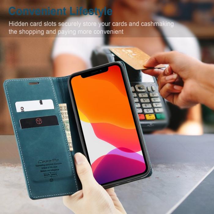 Caseme - CASEME 013 Wallet Stand Fodral för iPhone 12 mini - Grön
