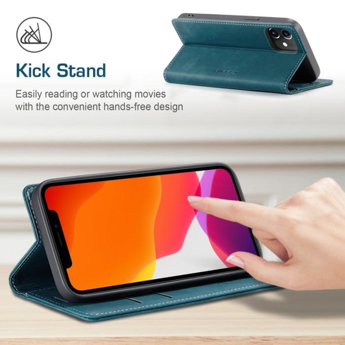 Caseme - CASEME 013 Wallet Stand Fodral för iPhone 12 mini - Grön