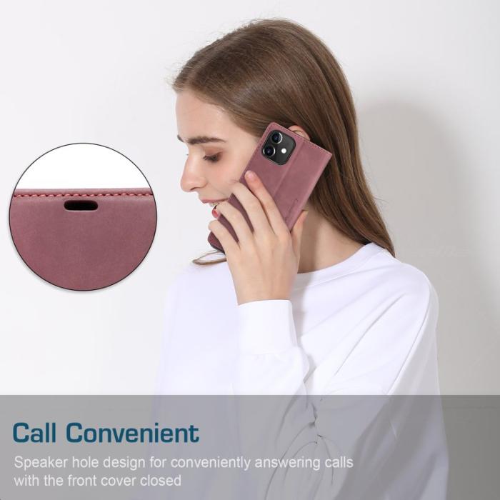 Caseme - CASEME 013 Wallet Stand Fodral iPhone 12 mini Vinröd