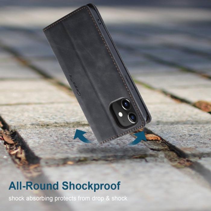 Caseme - CASEME 013 Wallet Stand Skal för iPhone 12 mini - Svart