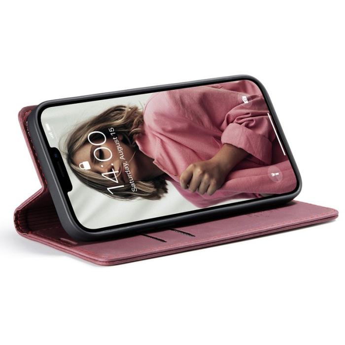 Caseme - CASEME 013 Wallet Stand Skal för iPhone 13 Pro Max - Röd