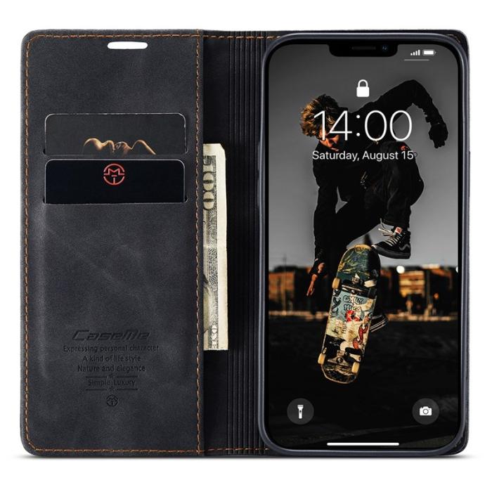 Caseme - CASEME 013 Wallet Stand Skal för iPhone 13 Pro Max - Svart