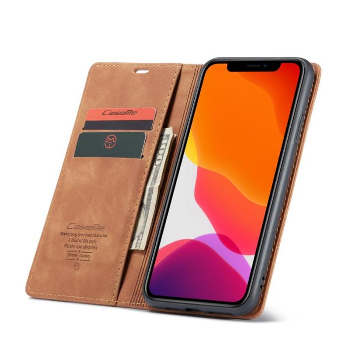 Caseme - CASEME 013 Walletskal i läder för iPhone 11 Pro - Brun