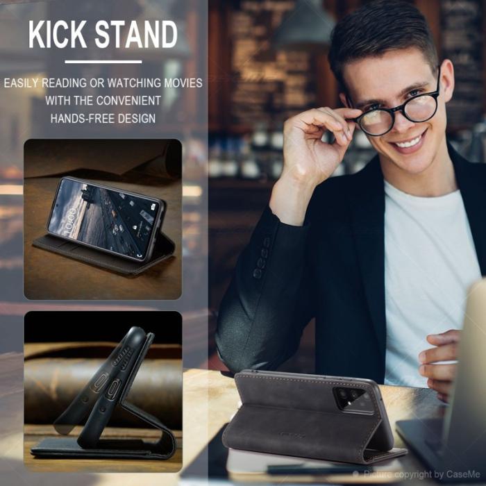 Caseme - CASEME 013 Walletskal PU Läder TPU för Samsung Galaxy A33 5G - Svart