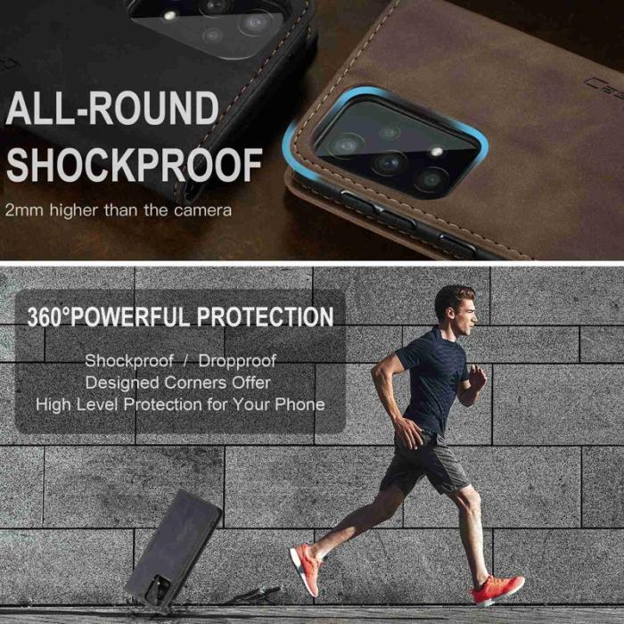 Caseme - CASEME 013 Walletskal PU Läder TPU för Samsung Galaxy A33 5G - Svart