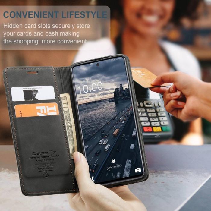 Caseme - CASEME 013 Walletskal PU Läder TPU för Samsung Galaxy A33 5G - Svart