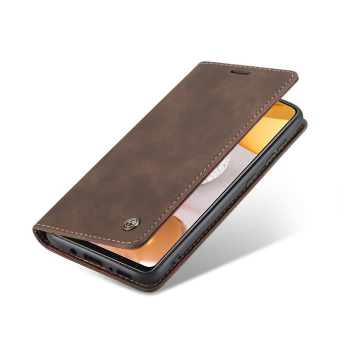 Caseme - CASEME 013 Walletskydd i läder för Samsung Galaxy S21+ 5G - Kaffe