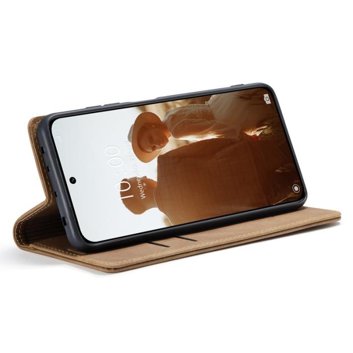 Caseme - CASEME 013 Xiaomi 13 5G PU Läder Ställfodral - Brun