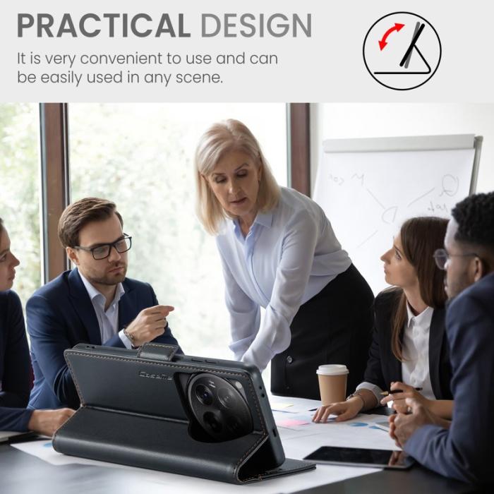 Caseme - CASEME 023 Fodral till OnePlus 12 5G med RFID Skydd - Svart