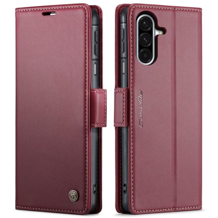 Caseme - CASEME 023 Konstläder Plånboksfodral till Samsung Galaxy A17 5G/4G - Röd