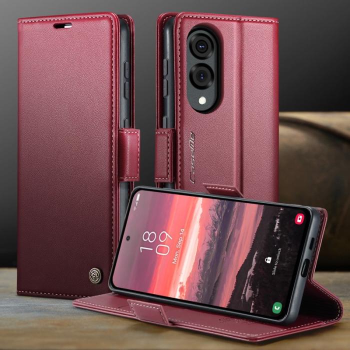 Caseme - CASEME 023 Fodral till Samsung Galaxy S25 Edge RFID Röd