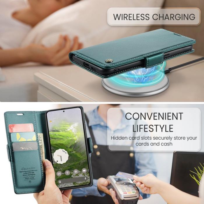 Caseme - CASEME 023 Google Pixel 9a Skal RFID Blocker Grön