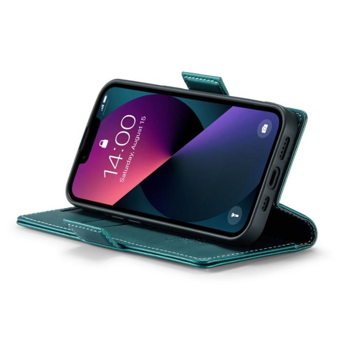 Caseme - CASEME 023 iPhone 13 mini Fodral RFID Läder Grön