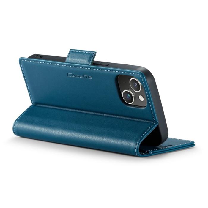 Caseme - CASEME 023 iPhone 13 mini Skal RFID Läder Flip Fodral Blå