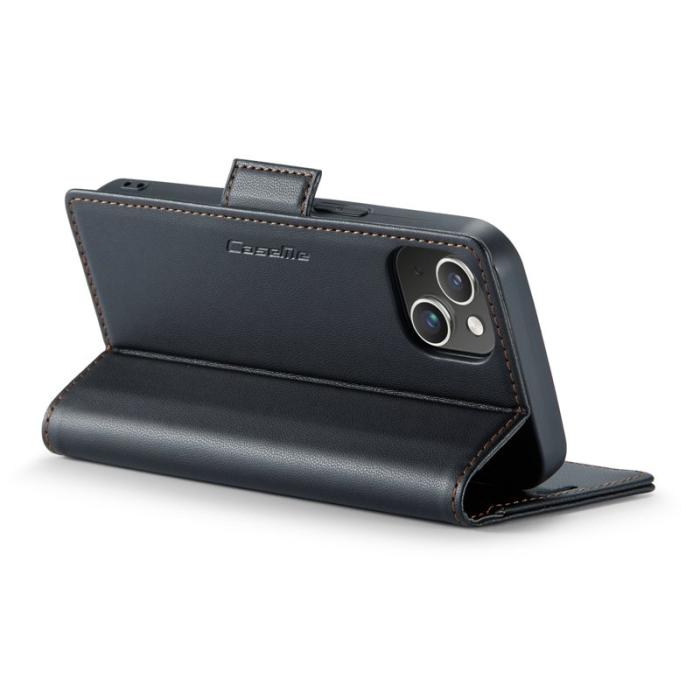 Caseme - CASEME 023 iPhone 13 mini Skal RFID Läder Flip Ställ - Svart